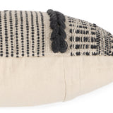 REDEARTH Tufted Boho Throw Pillow Covers Chevron Gage Dark Gray