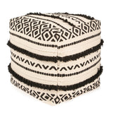 REDEARTH · Tufted Pouf Ottoman with Filler Textured Storage Cube Bean Bag Pouffe Footrest for Living Room, Bedroom, Nursery, Kidsroom; 100% Cotton (17.5