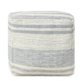 REDEARTH Tufted Cube Pouf Ottoman with Filler Melange Delight Gray With Filler