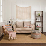 REDEARTH Tufted Boho Throw Pillow Covers Multicolor