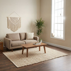 REDEARTH Braided Jute Area Rug 5' x 8' (Rectangular)