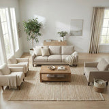 REDEARTH Braided Jute Area Rug 9' x 12' (Rectangular)