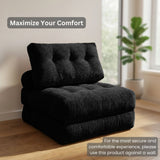 REDEARTH Boneless Folding Sofa Bed — Cielo Chenille Black