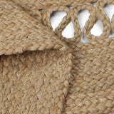 REDEARTH Braided Jute Area Rug 5' (Round)