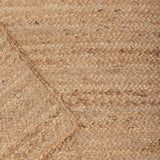 REDEARTH Rectangular Area Rug - Hand Woven Braided 100% Natural Jute - Artisan Made Reversible Boho Jute Rugs for Bedroom - Kitchen - Living Room - Farmhouse - Aesthetic Home Decor (2'x3' - Natural)