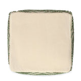 REDEARTH Tufted Cube Pouf Ottoman with Filler Solitaire Lozenge Kiwi With Filler