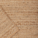 · REDEARTH · Rectangular Area Rug - 2'x3' Braided Natural Jute with Non-Skid Backing - Handwoven Boho Rug for Bedroom, Kitchen, Living Room - Farmhouse Aesthetic Home Decor - Durable Handmade Rug