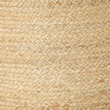 REDEARTH Jute Braided Pouf Ottoman Cylinder Natural