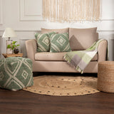 REDEARTH Tufted Boho Throw Pillow Covers Solitaire Lozenge