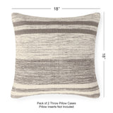 REDEARTH Tufted Boho Throw Pillow Covers Melange Delight Taupe