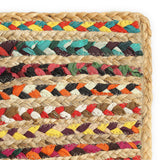 · REDEARTH · Jute Cotton Chindi Area Rug - 2'x3' Rectangular Rug, Handwoven, Non-Shedding, Soft & Durable – Multi Tones for Home Décor in Living Room, Dining Room, Bedroom
