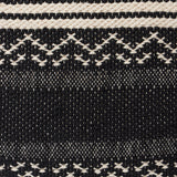 REDEARTH Tufted Cube Pouf Ottoman with Filler Ziggurat Obsession Black With Filler