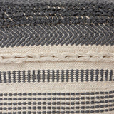 REDEARTH Tufted Cube Pouf Ottoman with Filler Precis Descant Gray With Filler