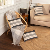 REDEARTH Tufted Boho Throw Pillow Covers Precis Descant Gray