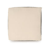 REDEARTH Tufted Cube Pouf Ottoman with Filler Chevron Gage With Filler