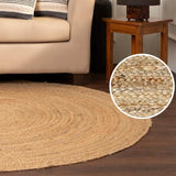 REDEARTH Braided Jute Area Rug 10' (Round)