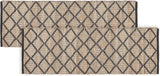 REDEARTH Braided Jute Area Rug 2'x 6' (Rectangular) Sierra Loom Black
