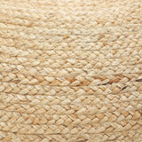 REDEARTH Jute Braided Pouf Ottoman Circular Jute Natural – Two Pack