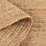 · REDEARTH · Round Area Rug - 5 Feet Braided Natural Jute Rug- Artisan Made Reversible Boho Jute Rugs for Bedroom - Kitchen - Living Room - Farmhouse - Home Decor - Handmade Rustic Vintage Décor