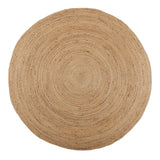 REDEARTH Braided Jute Area Rug 5' (Round)