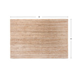 · REDEARTH · Rectangular Area Rug - 6'x9' Braided Natural Jute - Artisan Made Boho Jute Rugs for Bedroom - Kitchen - Living Room - Farmhouse - Aesthetic Home Decor- Handmade Vintage Décor