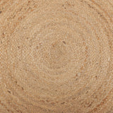 REDEARTH Round Area Rug - Hand Woven Braided 100% Natural Jute - Artisan Made Reversible Boho Jute Rugs for Bedroom - Kitchen - Living Room - Farmhouse - Aesthetic Home Decor (6' Feet - Natural)