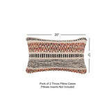 REDEARTH Tufted Boho Throw Pillow Covers Multicolor