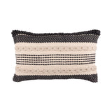 REDEARTH Tufted Boho Throw Pillow Covers Precis Descant Gray