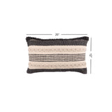 REDEARTH Tufted Boho Throw Pillow Covers Precis Descant Gray