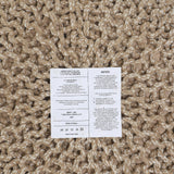 Hand Knitted Cable Pouf Ottoman