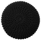 Hand Knitted Cable Pouf Ottoman