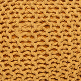 Hand Knitted Cable Pouf Ottoman