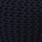 Hand Knitted Cable Pouf Ottoman
