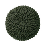 Hand Knitted Cable Pouf Ottoman