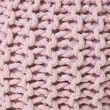 Hand Knitted Cable Pouf Ottoman