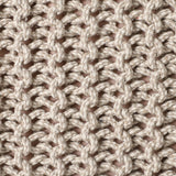 Hand Knitted Cable Pouf Ottoman