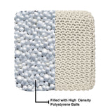 Hand Knitted Cable Pouf Ottoman