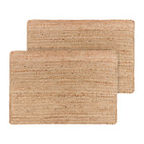 REDEARTH Braided Jute Area Rug 2' x 3' (Rectangular)