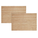 REDEARTH Braided Jute Area Rug 4' x 6' (Rectangular)