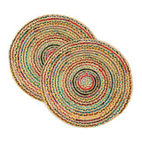 REDEARTH Braided Jute Area Rug 3' (Circular)