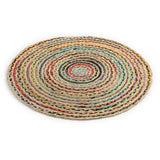 REDEARTH Braided Jute Area Rug 3' (Circular)