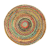 REDEARTH Braided Jute Area Rug 3' (Circular)
