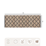 REDEARTH Braided Jute Area Rug 2'x 6' (Rectangular) Sierra Loom Black
