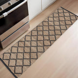 REDEARTH Braided Jute Area Rug 2'x 6' (Rectangular) Sierra Loom Black
