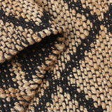 REDEARTH Braided Jute Area Rug 2'x 6' (Rectangular) Sierra Loom Black
