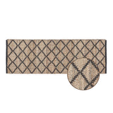 REDEARTH Braided Jute Area Rug 2'x 6' (Rectangular) Sierra Loom Black
