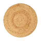 Jute Braided Pouf Ottoman