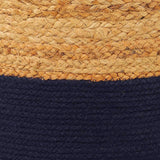Jute Braided Pouf Ottoman
