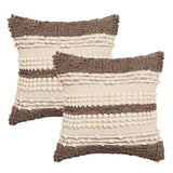 REDEARTH Tufted Boho Throw Pillow Cover in Boho Glam Taupe