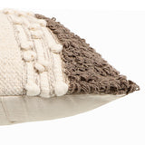 REDEARTH Tufted Boho Throw Pillow Cover in Boho Glam Taupe